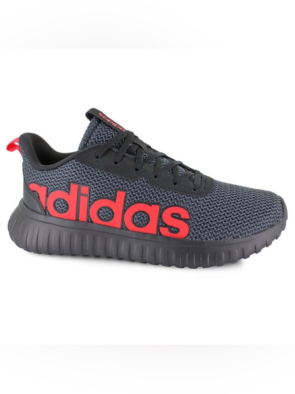NEW Adidas Kaptir Base Sneakers Men’s US Size 9.5 Black Red Shoes Athletic